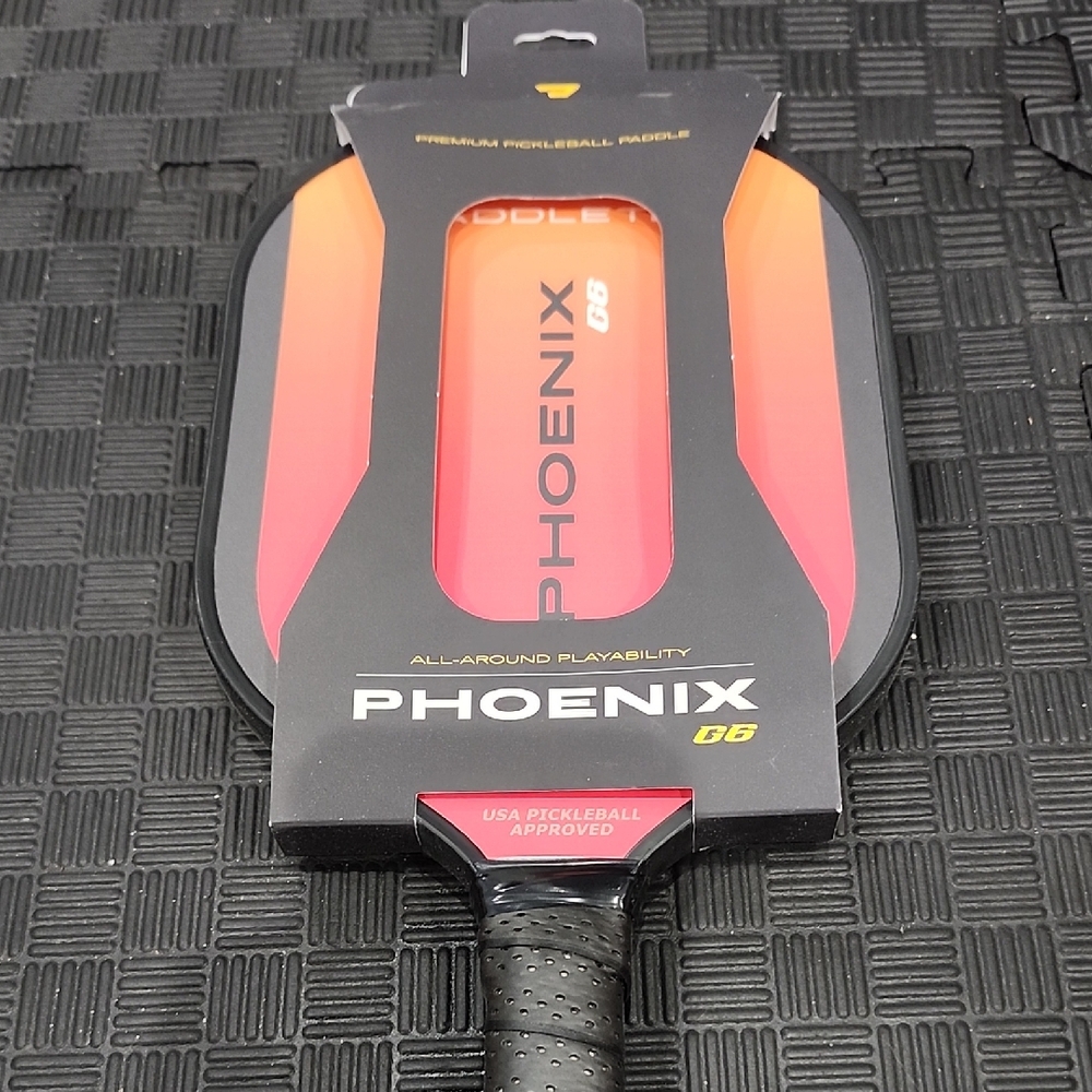 Paddletek Phoenix Pickleball Paddle in Black and Orange Upc 850008702730